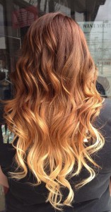 ombre DIY with home hair colour