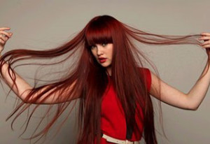 statement red hair colour