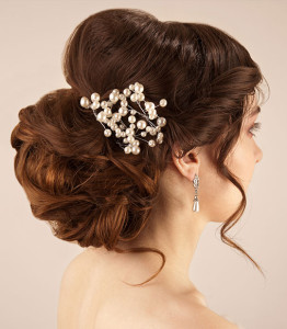 Chignon hairstyle for a wedding