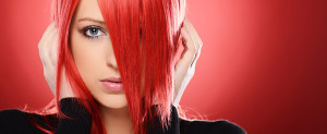 Bright red hair