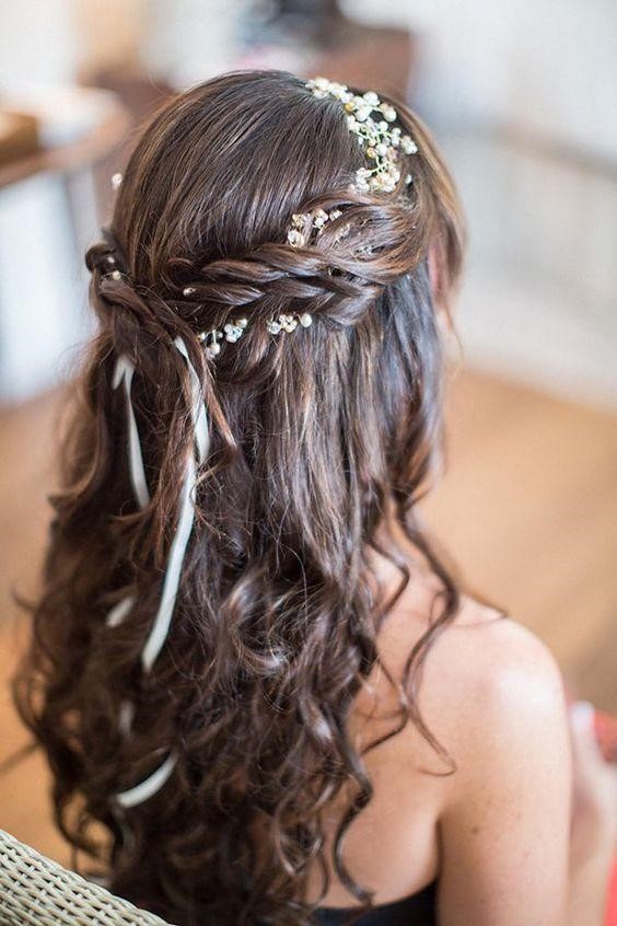 Romantic bridal hairstyle