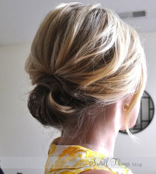 A wispy up-do perfect for brides