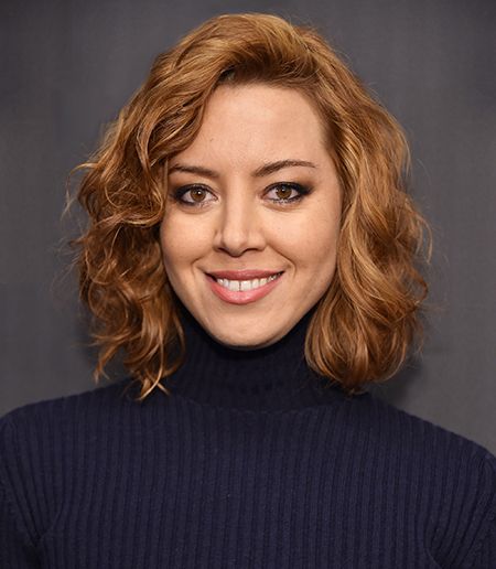 Aubrey Plaza Red Curls