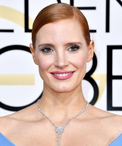 Jessica Chastain Sleek Updo