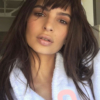 Emily Ratajkowki Choppy Bangs