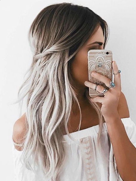 Icy ombre hair
