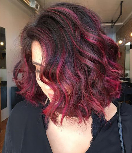 Gorgeous red wine highlights