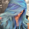 Fantasy hair colour trend, all shades of blue