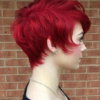 True red wine hair colour with Renew