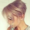 Champagne blonde hair with hints of rose