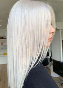 Ice blonde hair colour trending for the season