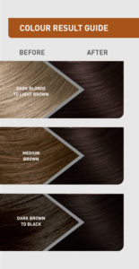 Colour result guide for Iced Coffee hair colour