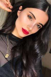Iced coffee wavy hair