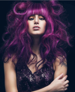 Gorgeous purple hair with Renew