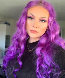 Dreamy purple hair