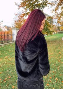 Mulberry red hair