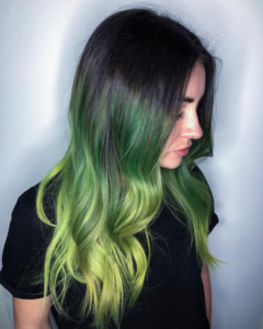 Green hair colour with Renew Hair Colour