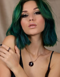 Green and blue ombre hair