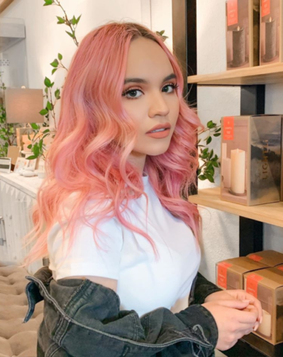 Soft pink hair