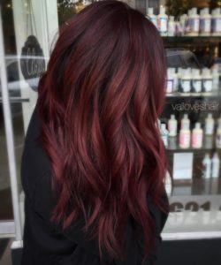 Burgundy Blended Hair