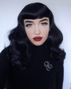 So vintage blue black hair colour