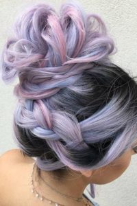 Unicorn hair with variety shades